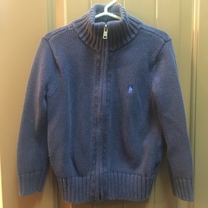 Polo Zip-up Sweater